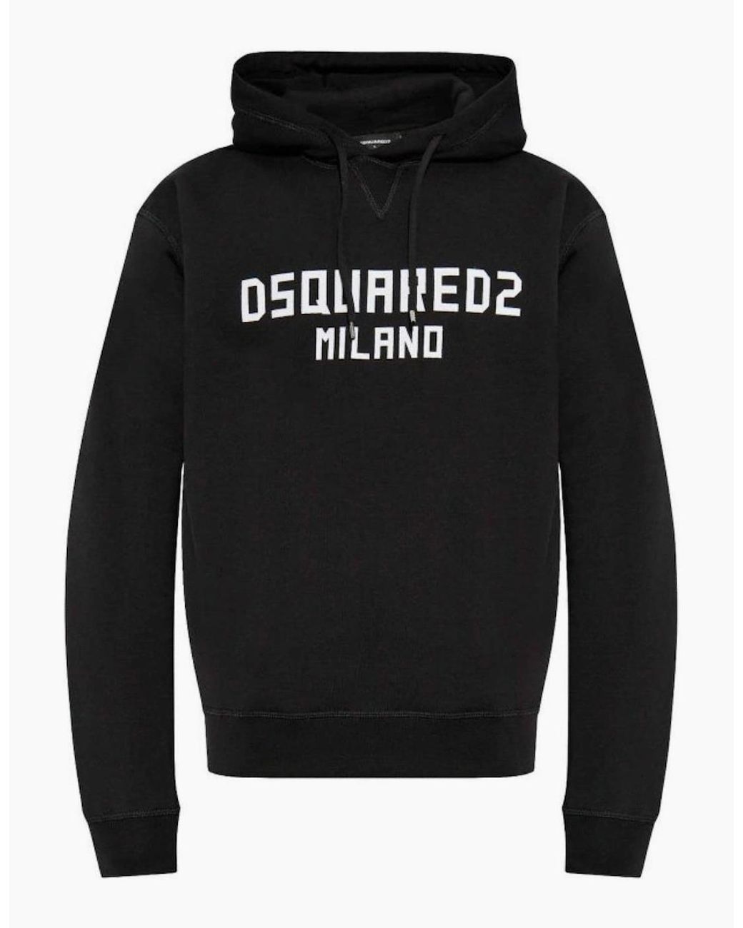 DSquared² Black Milano Logo Cool Fit Hoodie for men