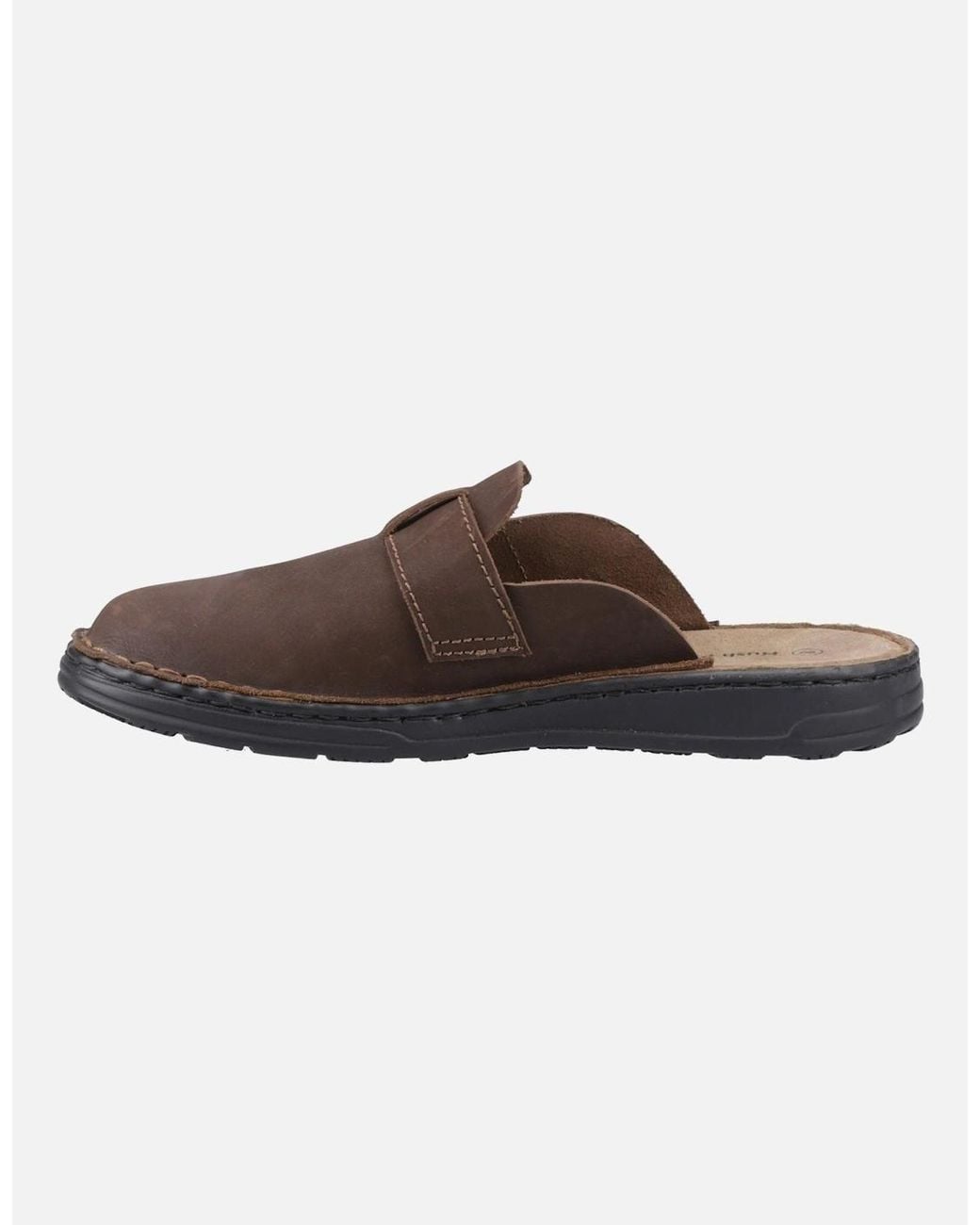 Hush Puppies Brown Edward Leather Mules for men