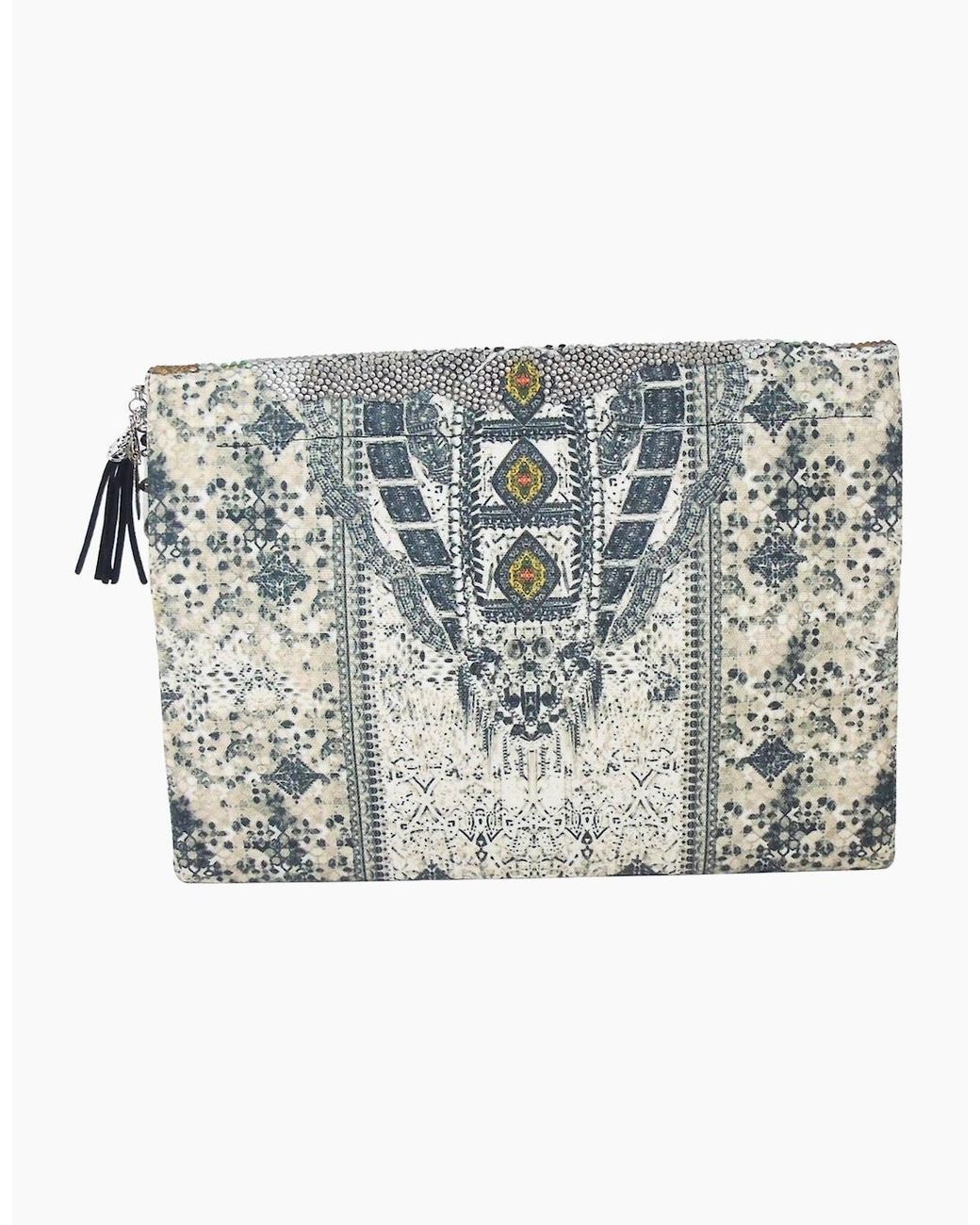 Inoa Gray Fashion Blanco La Neve 1814 Clutch Bag
