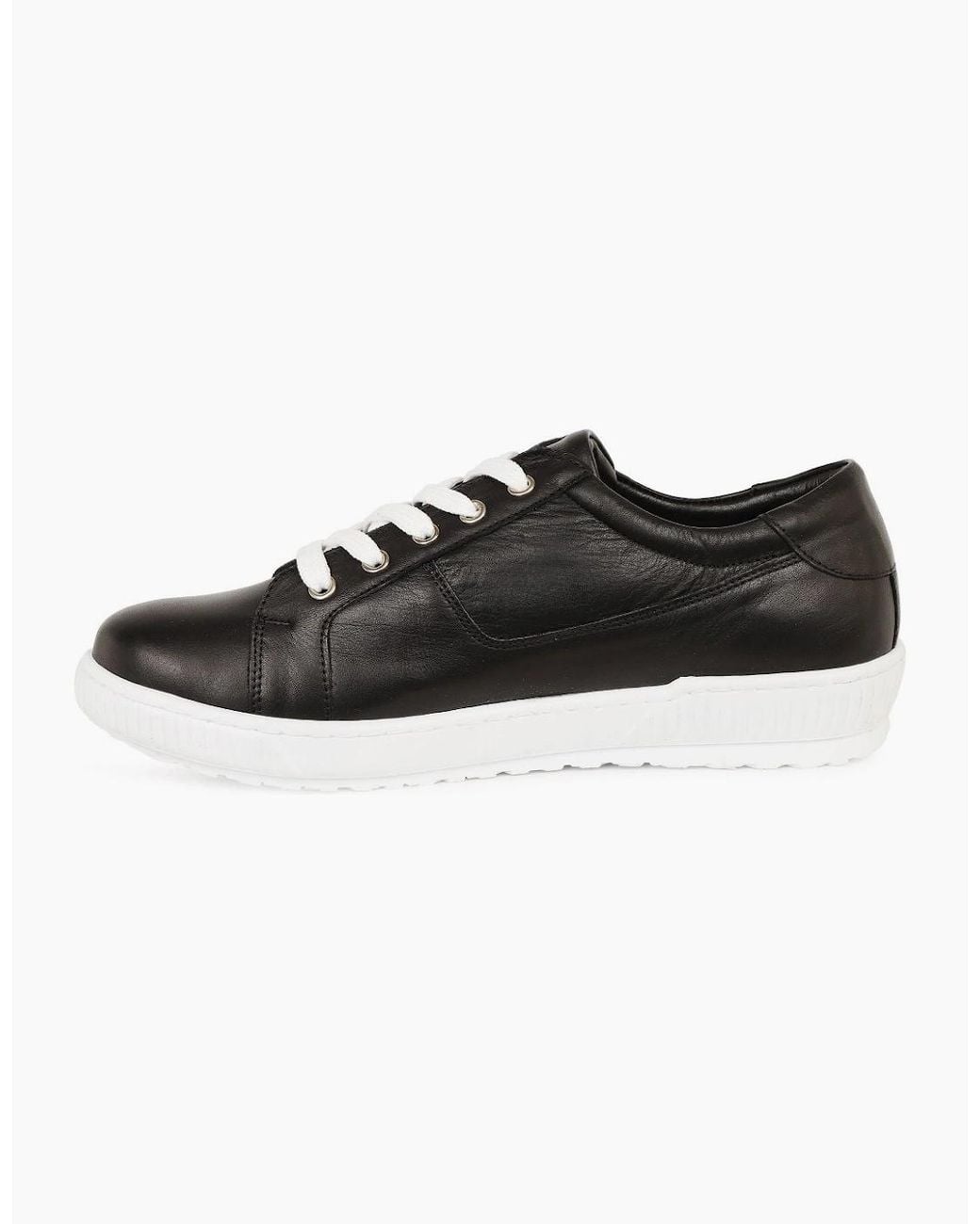 Jones Bootmaker Black Padova Wide Trainers
