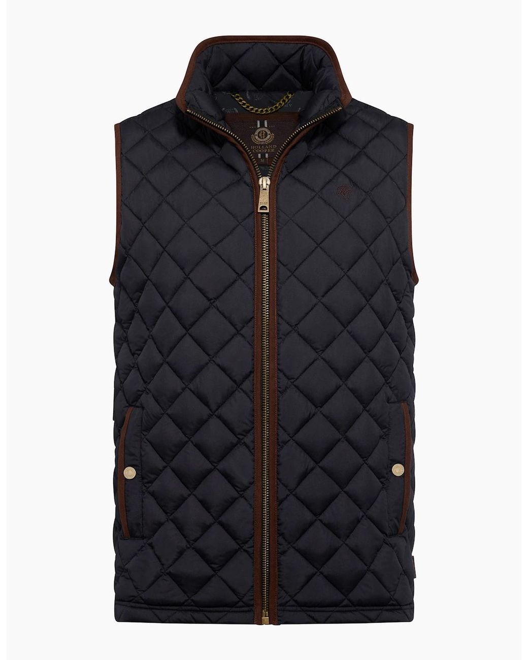 Holland Cooper Black Country Quilted Gilet Ink for men