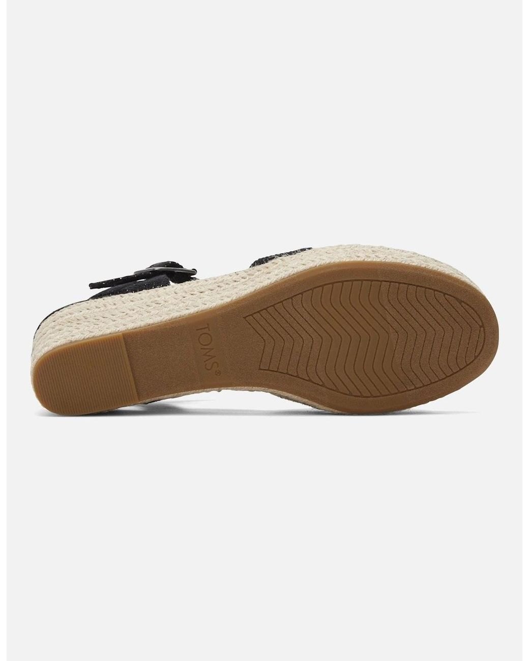 TOMS Black Audrey Espadrille