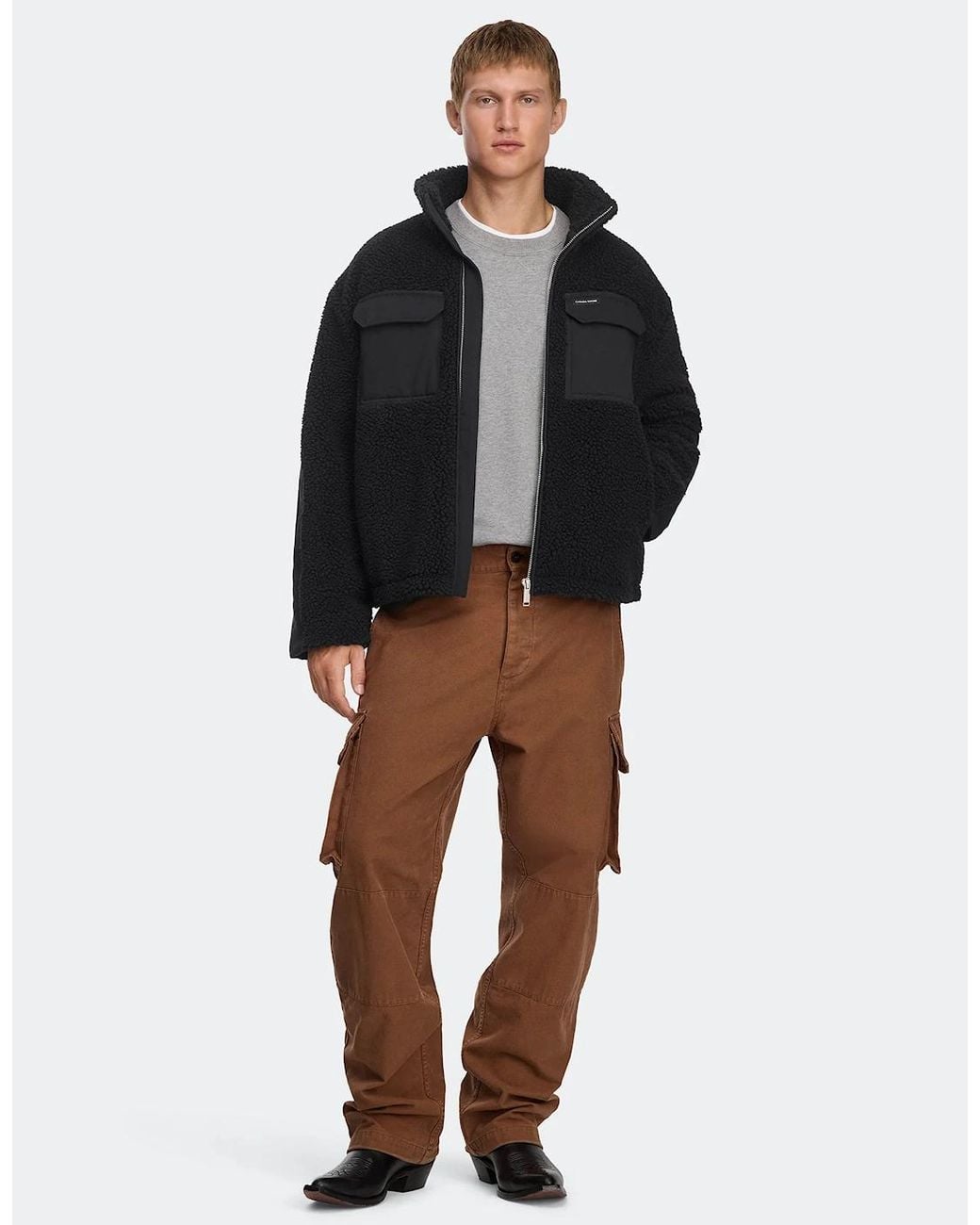 Canada Goose Black Harrier Fleece Jacket for men