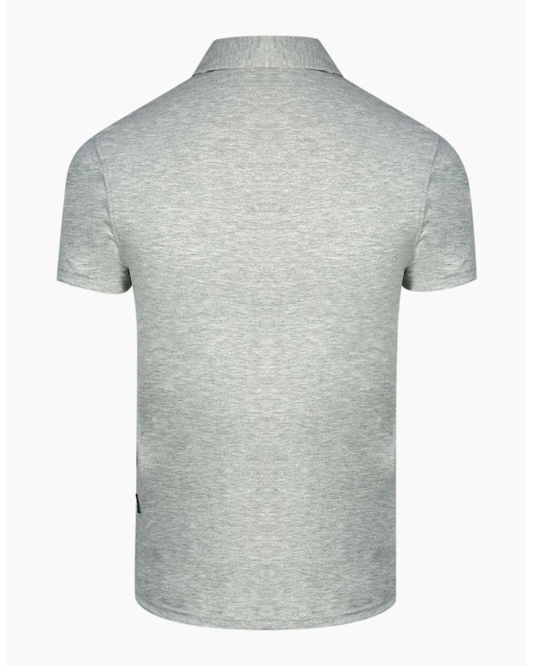 Aquascutum Gray Aldis London Logo Polo Shirt for men