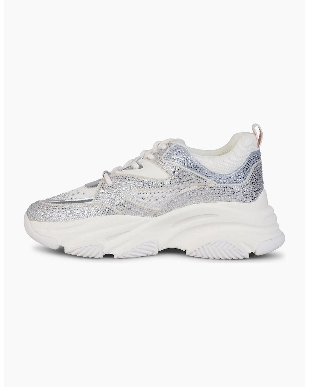 Steve Madden White Privy Trainer