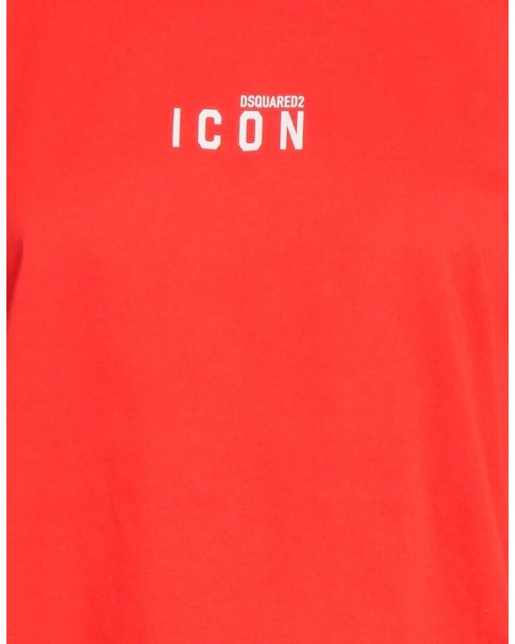 DSquared² Red T-Shirt Cotton