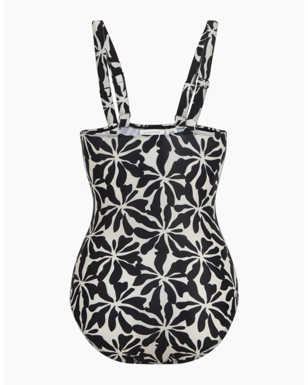 Regatta Black Ladies Sakari Abstract Floral Tummy Control One Piece Swimsuit