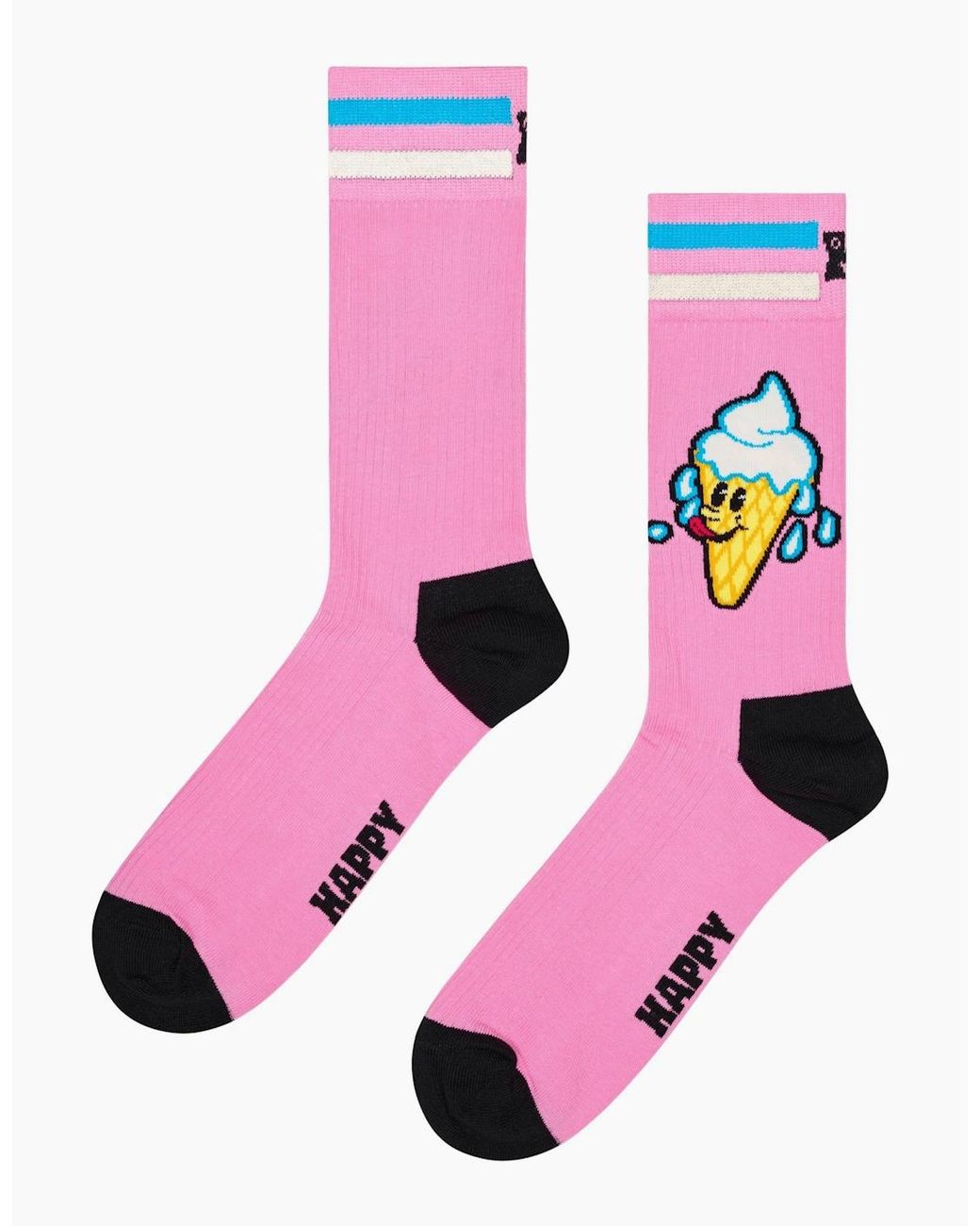 Happy Socks Pink Ice Cream Socks