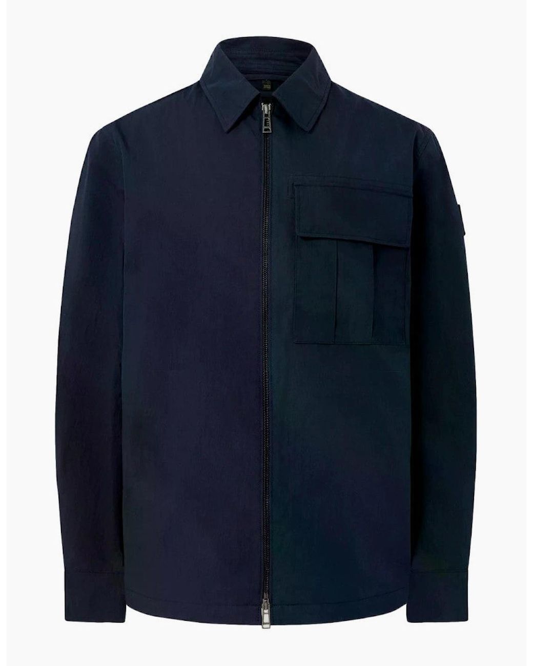 Belstaff Blue Cargo Overshirt A1-26 Dark Ink for men