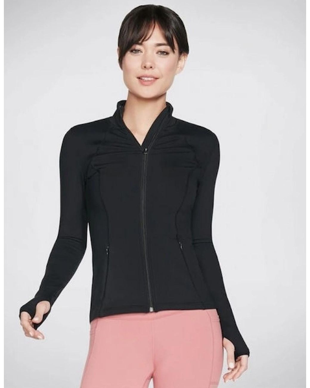 Skechers Gray W03Ja158/Blk Goflex Mesh Jacket