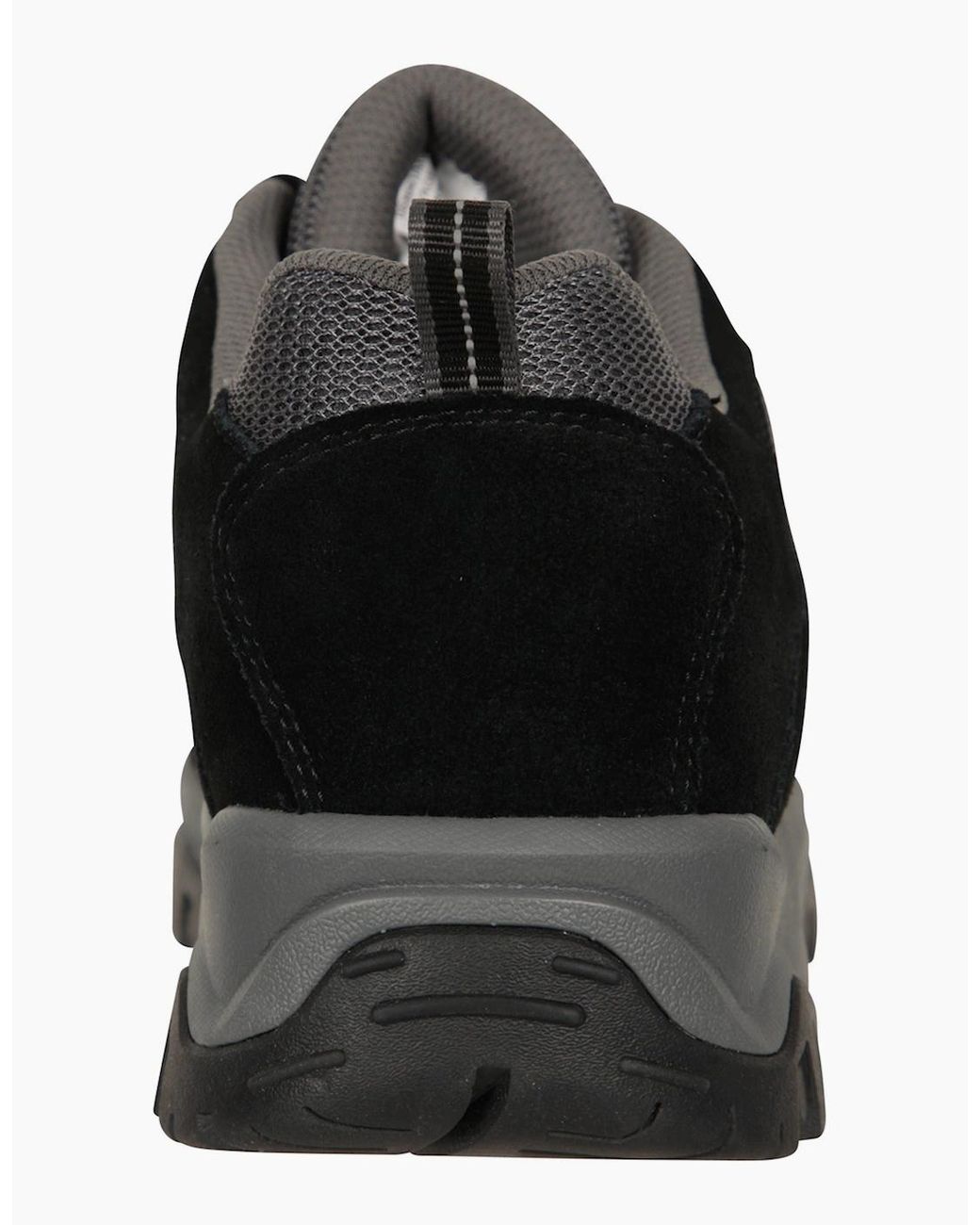 Mountain Warehouse Black Voyage Suede Waterproof Walking Shoes for men