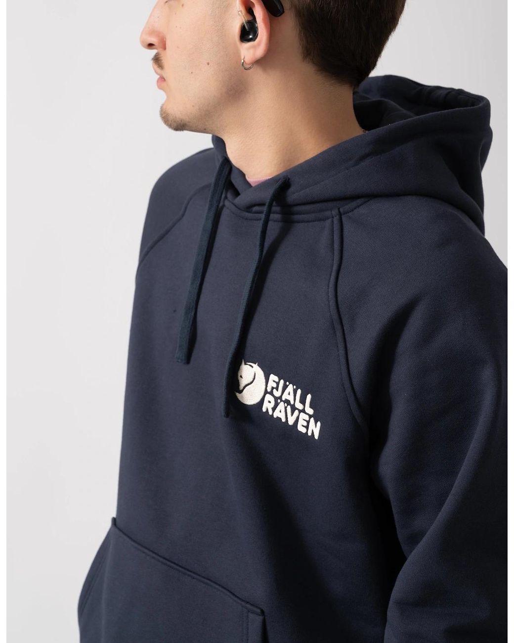 Fjallraven Black Classic Hoodie for men