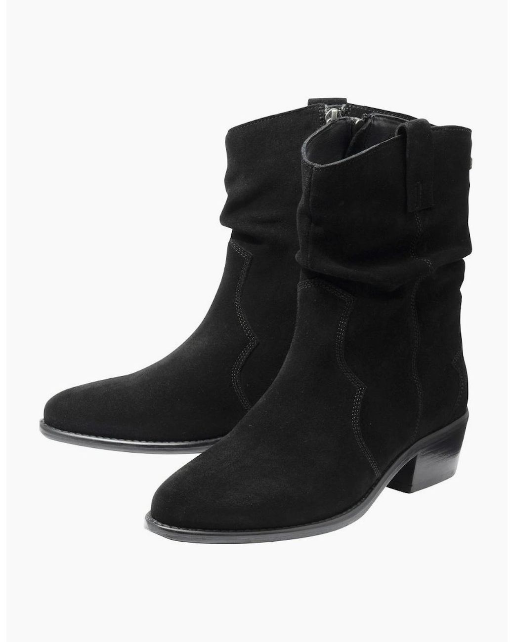 Lotus Black Dolly Ankle Boots