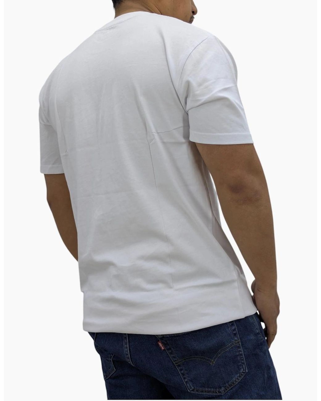 Timberland Gray T Shirts Print Logo Crew Neck Pullover Short Sleeve Cotton New for men