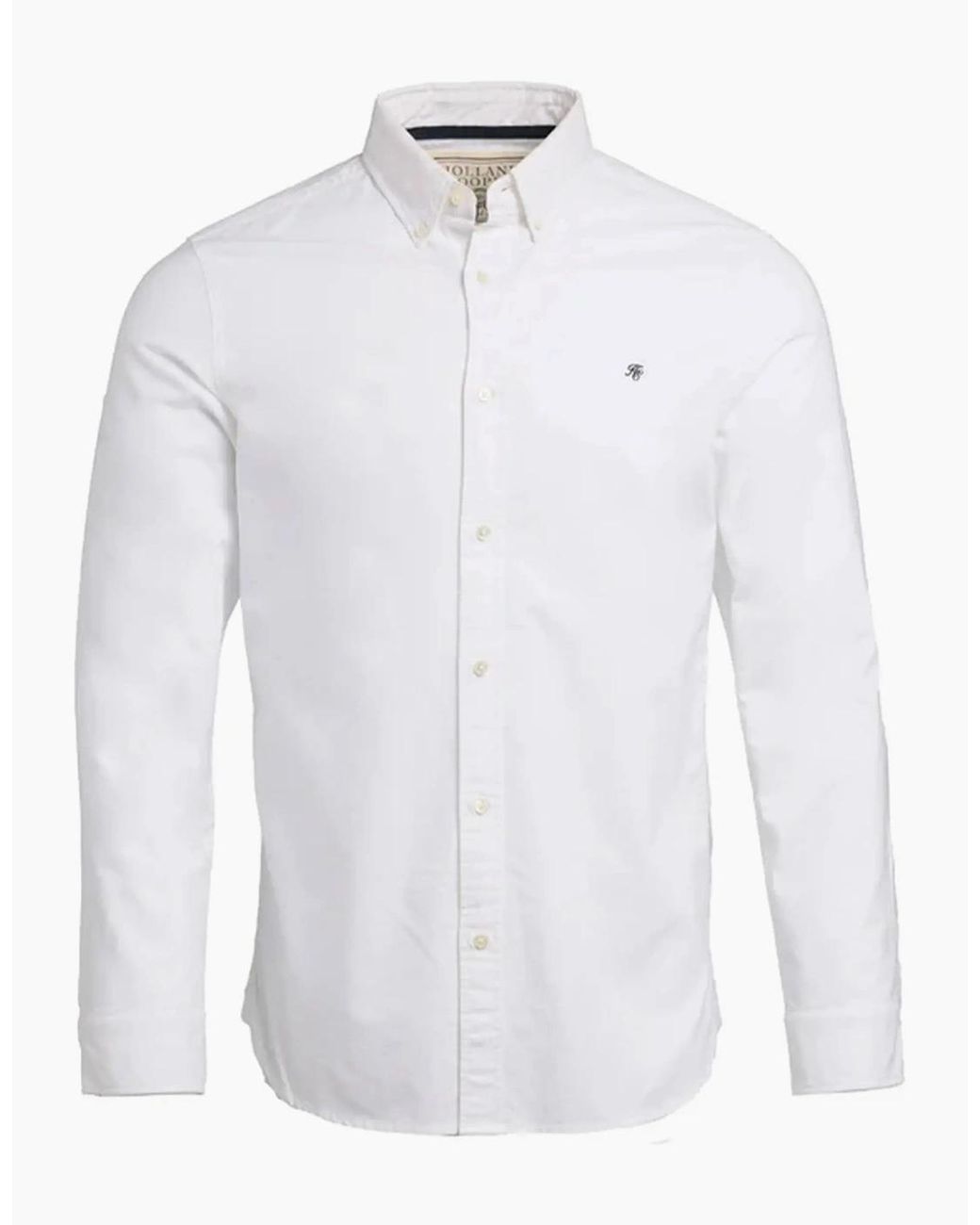 Holland Cooper White Classic Oxford Shirt for men