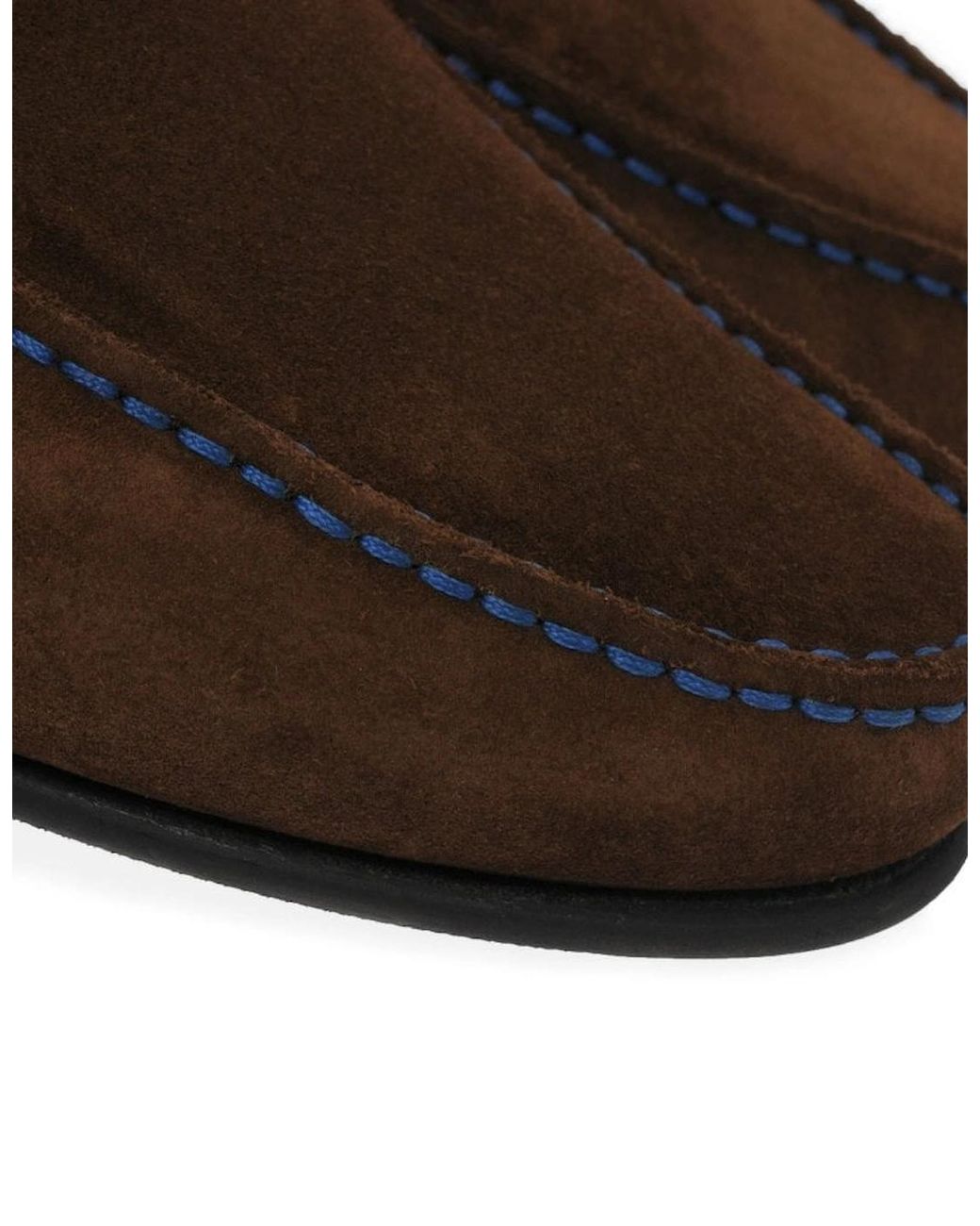 Loake Brown Nicholson Suede Moccasin Shoes for men