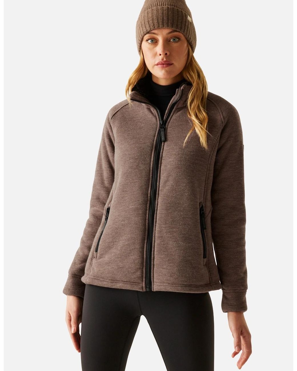 Regatta Brown Ladies Emilde Full Zip Fleece Jacket