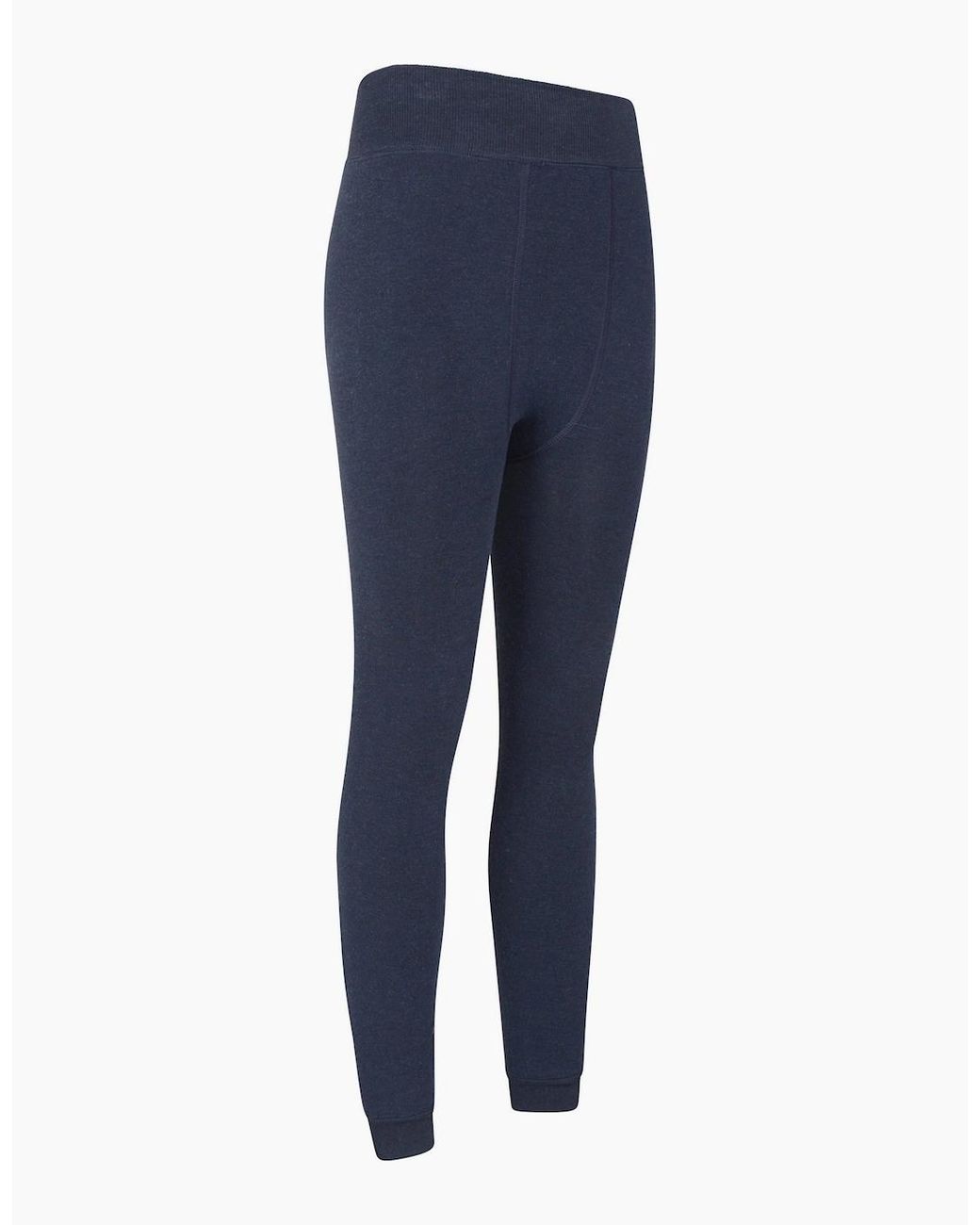 Mountain Warehouse Blue Ladies Fluffy Fleece Lined Thermal Leggings