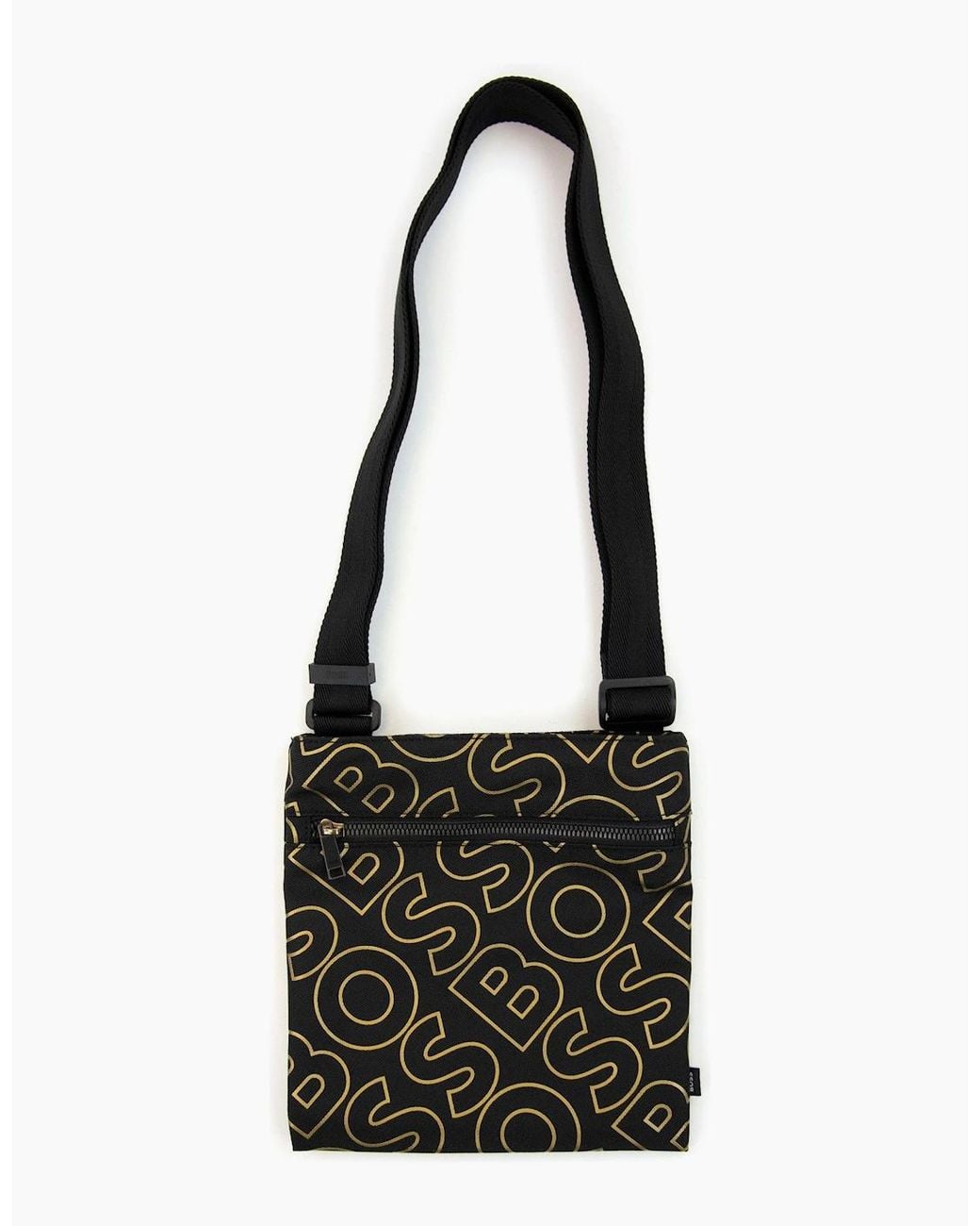 Boss White Catch Ln Outline Logo Envelope Bag 001 for men