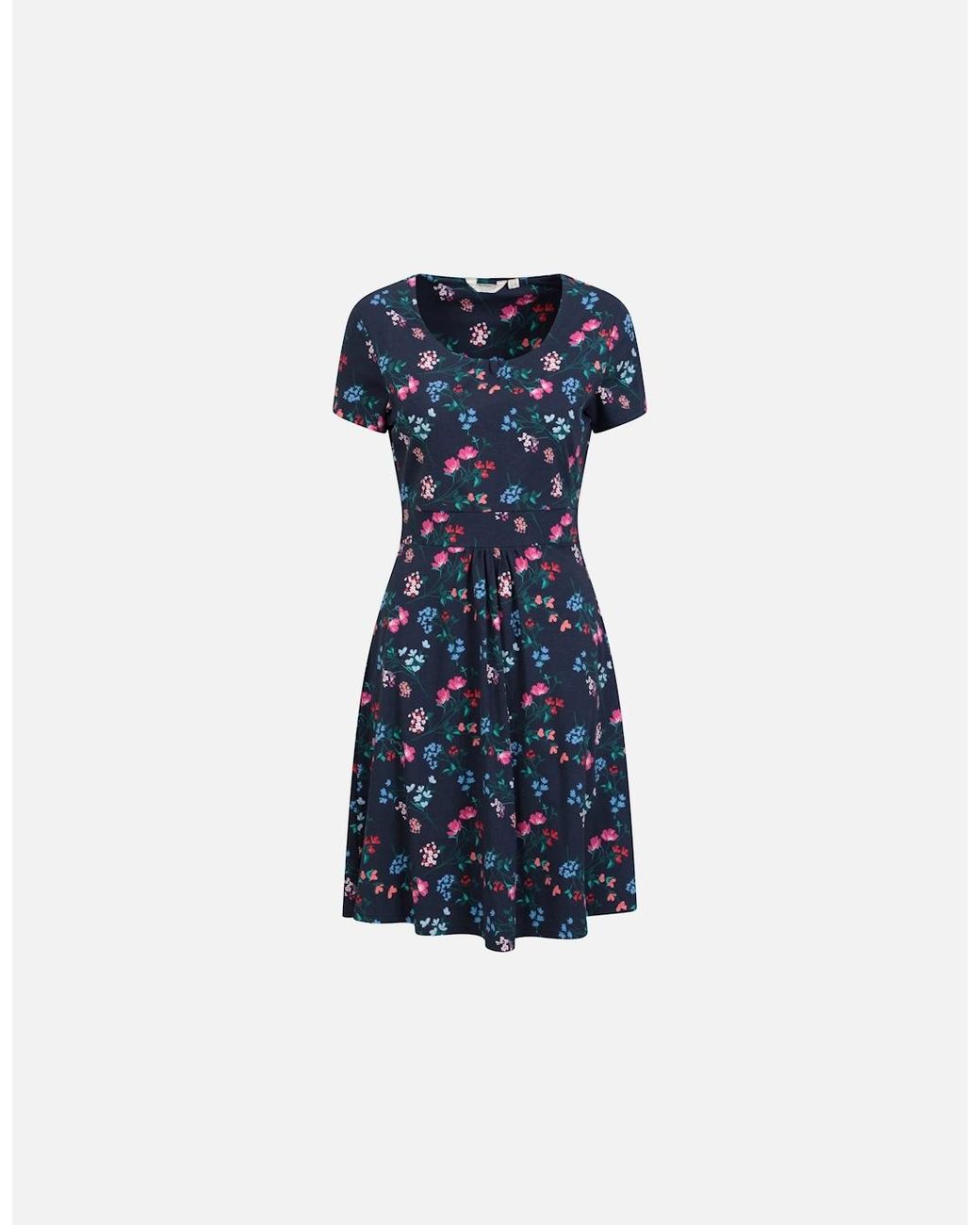 Mountain Warehouse Blue Ladies Orchid Floral Uv Protection Dress