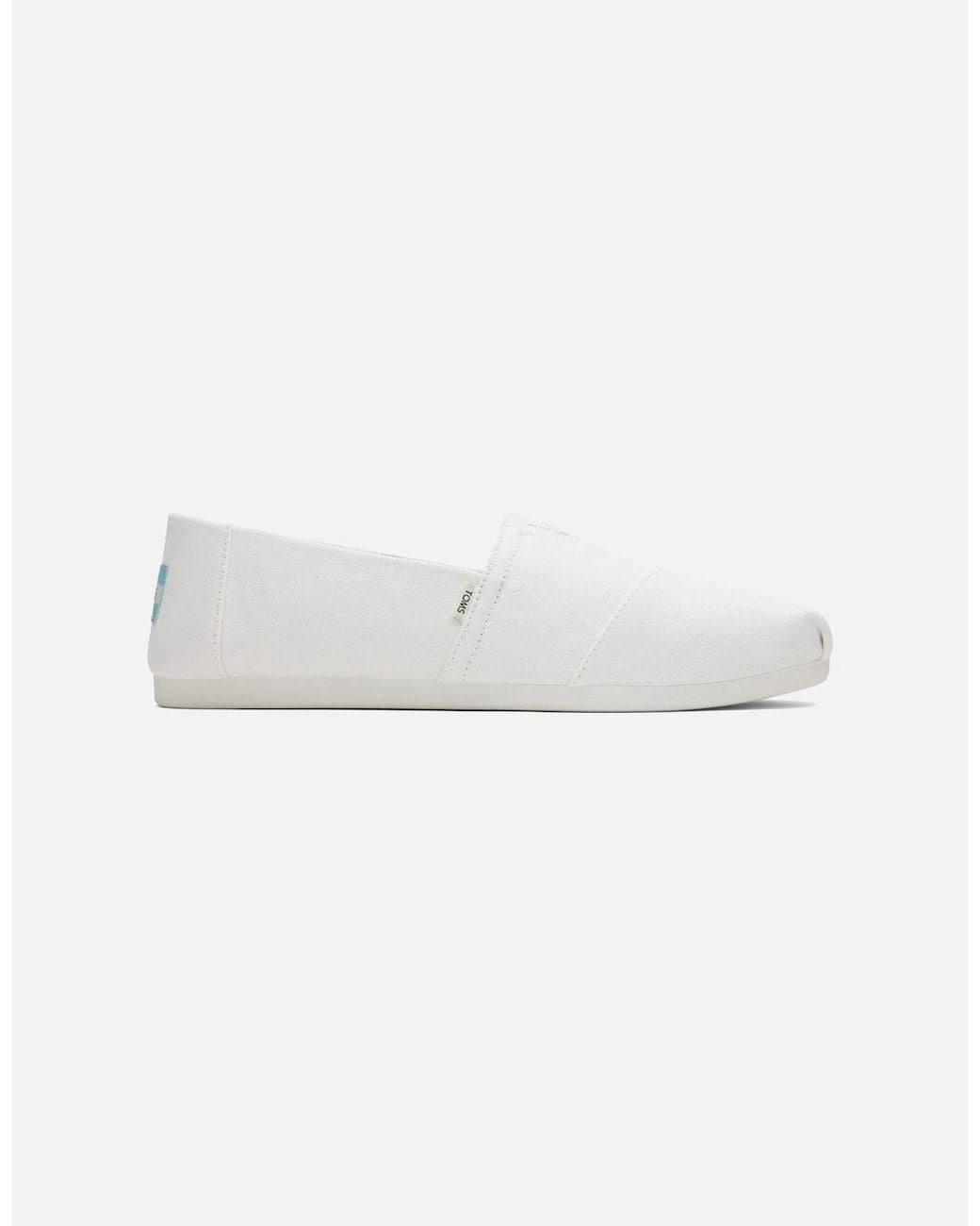 TOMS White Alpargata 100% Cotton Espadrilles for men