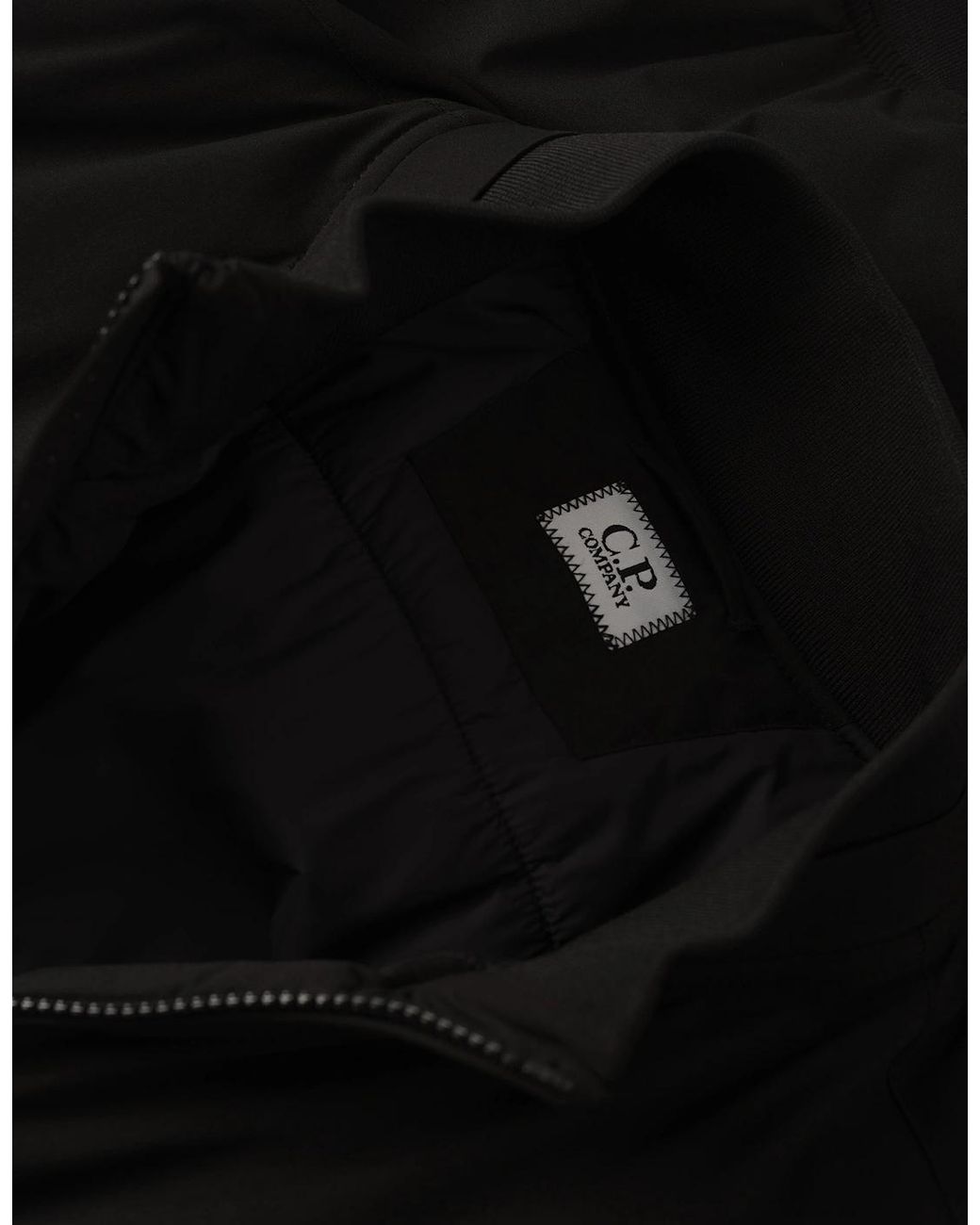 C P Company Black Pro-Tek Primaloft Bomber Jacket for men