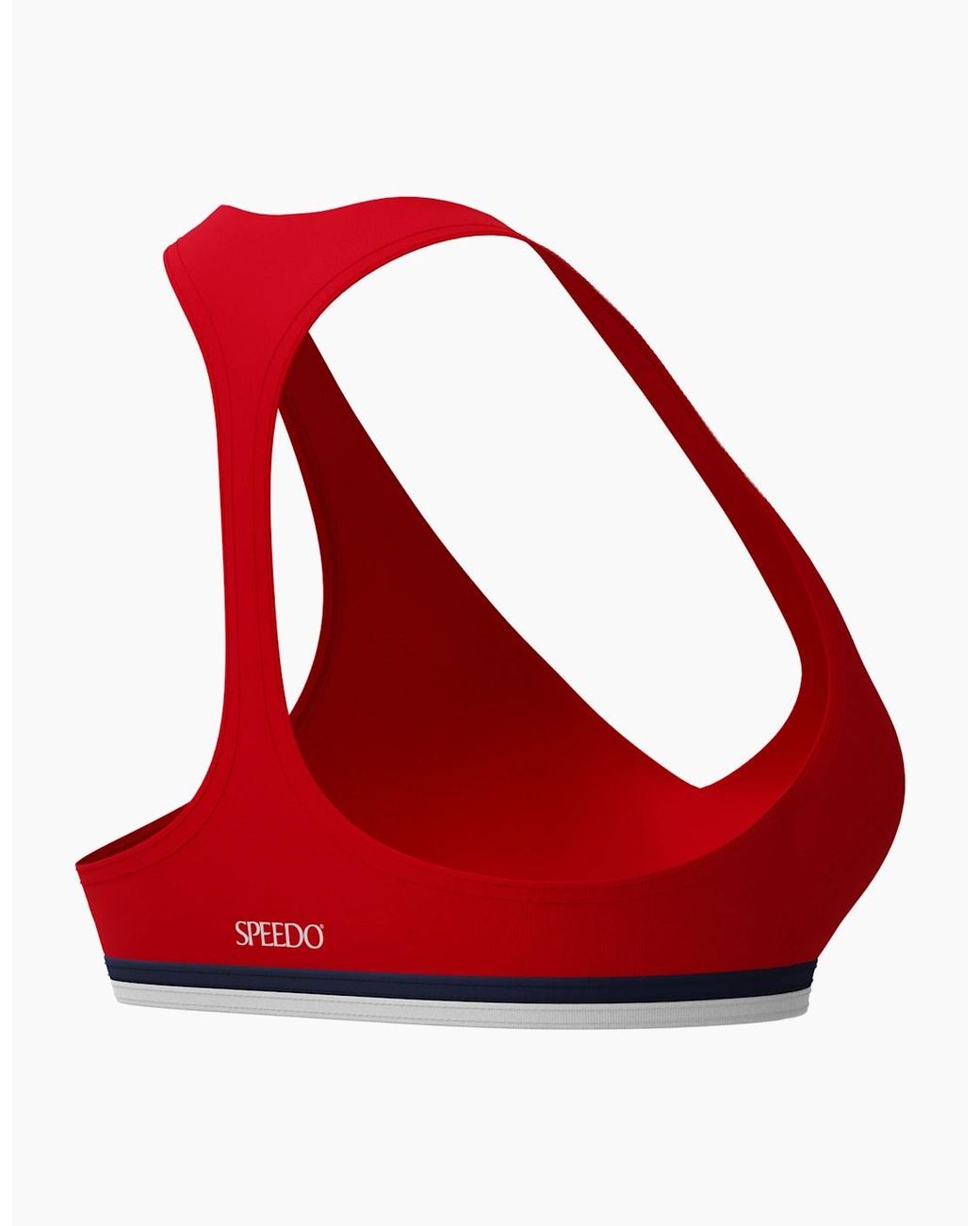 Speedo Red Ladies Racerback Bikini Top