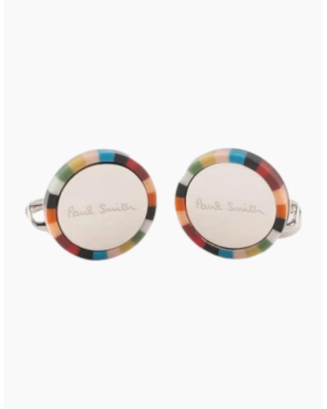 Paul Smith Pink Signature Edge Cufflinks S2-26 92 Multi for men
