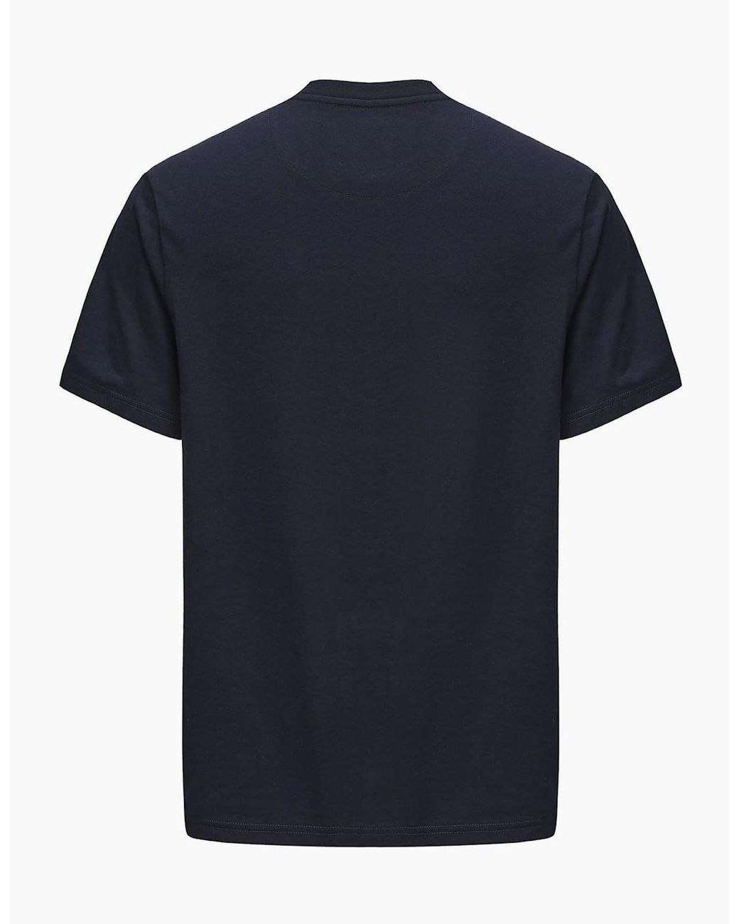 Pretty Green Blue Regular Fit Crew Neck T-Shirt for men