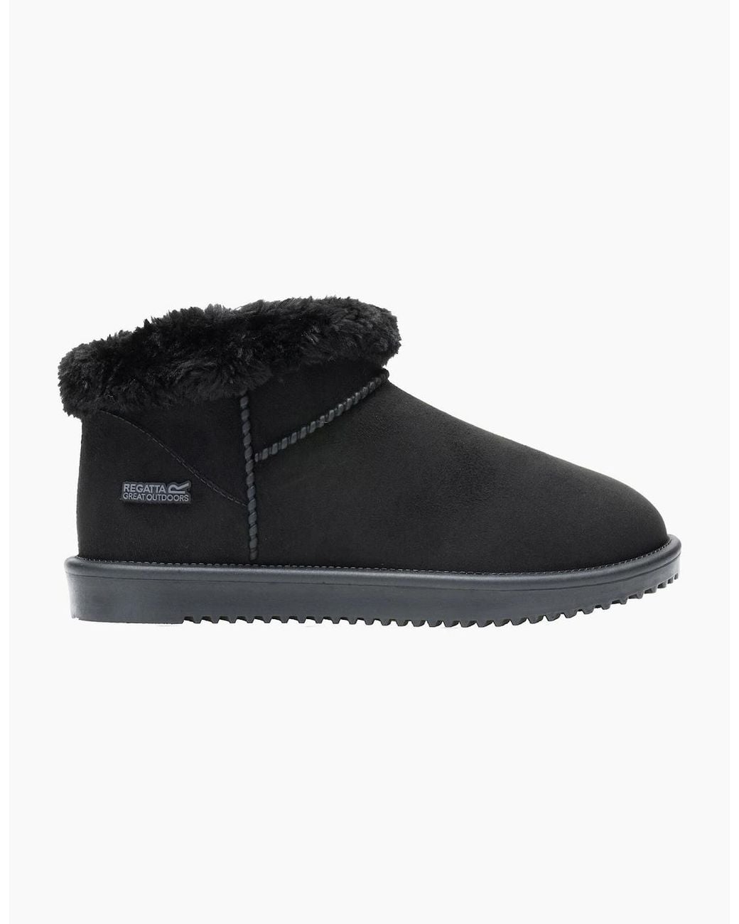 Regatta Black Ladies Risley Borg Boots