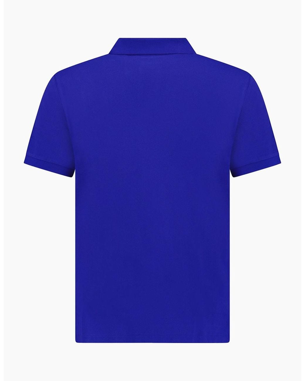 Polo Ralph Lauren Blue Mesh Custom Slim Fit Polo Shirt for men