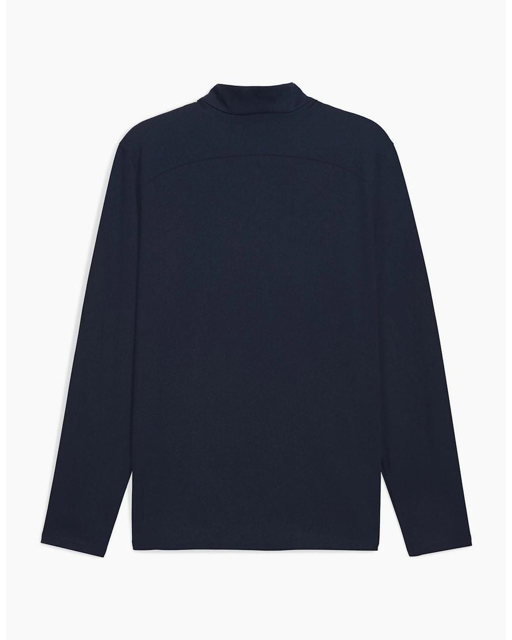 PUMA Blue Tech Chest Pocket Funnel Neck Long Sleeve Sweater for men