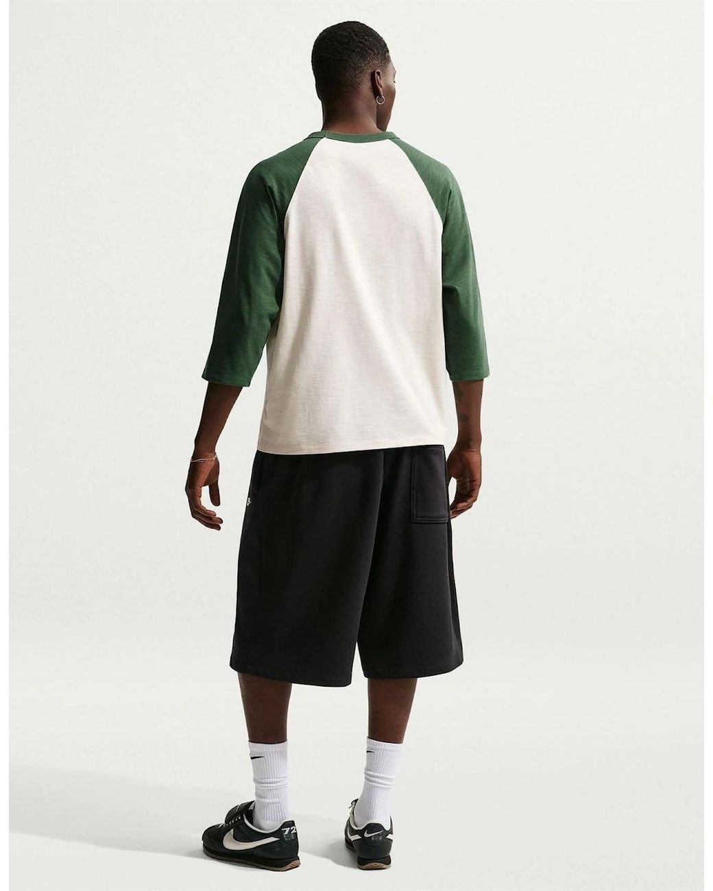Nike Black Club French Terry Baggy Sweat Shorts for men