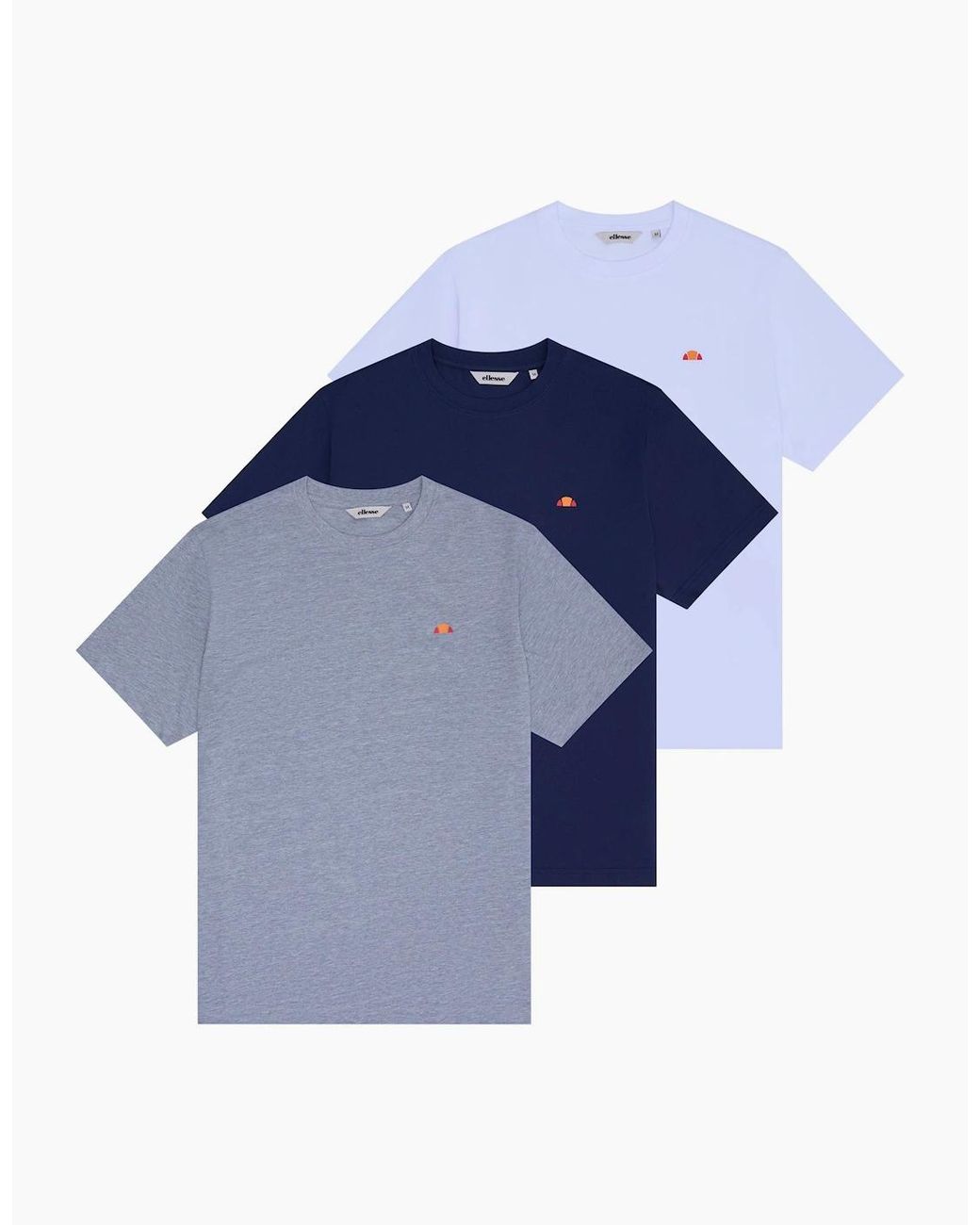Ellesse Blue Vizuvi Tee (3 Pack) for men
