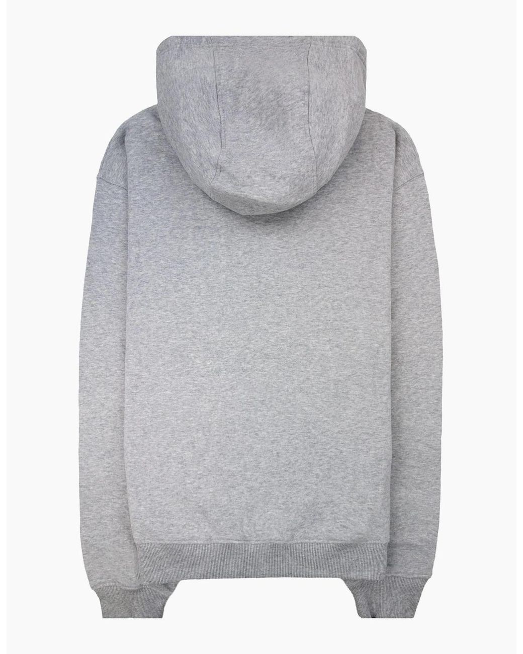 Casablanca Gray Cashmere Blend Zip Hooded Sweatshirt Marle for men