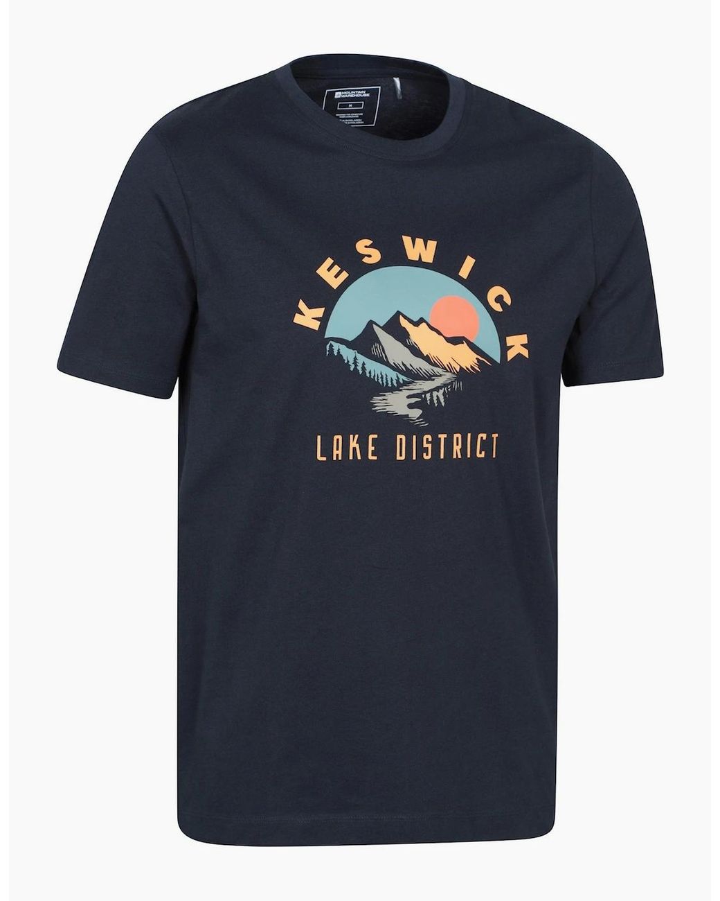 Mountain Warehouse Blue Keswick Short-Sleeved T-Shirt for men