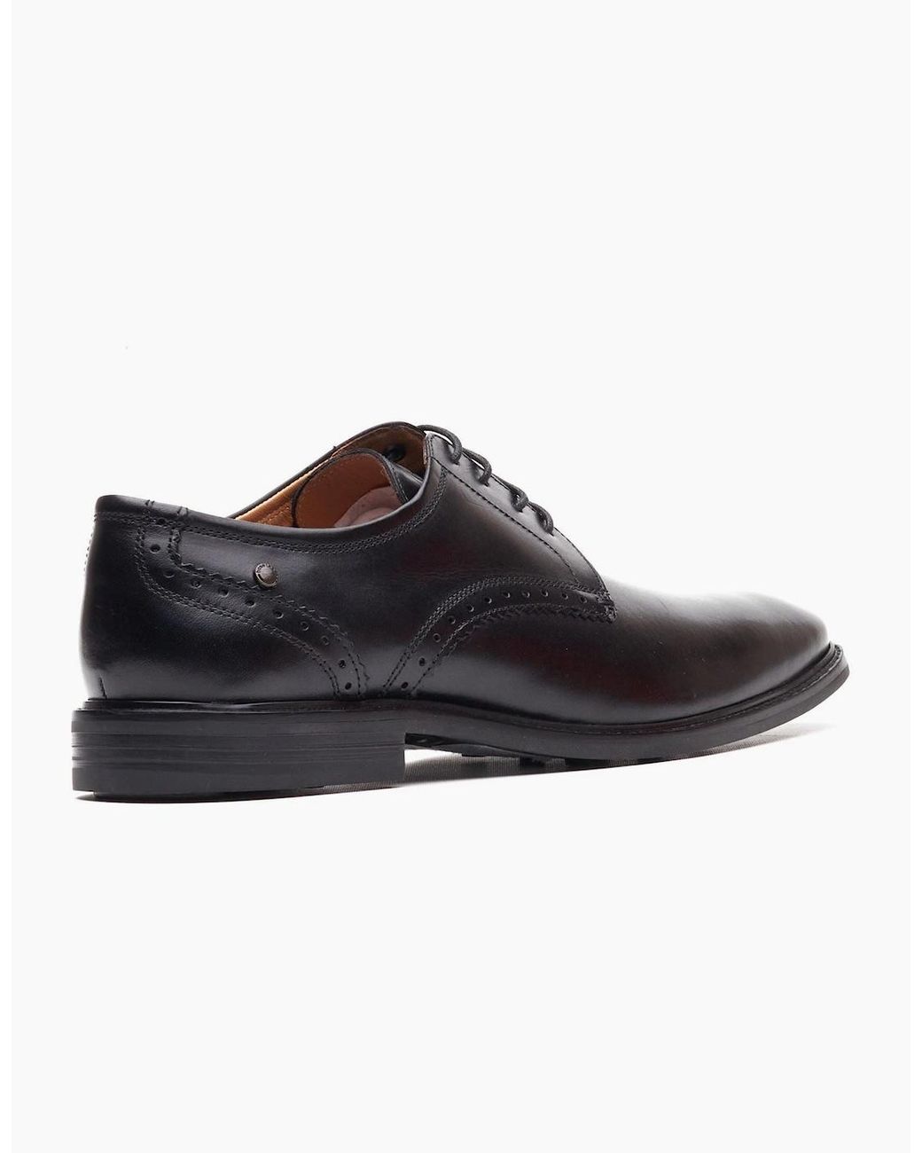 Base London Black London Eton Lace Up Leather Lace-Up Shoes for men