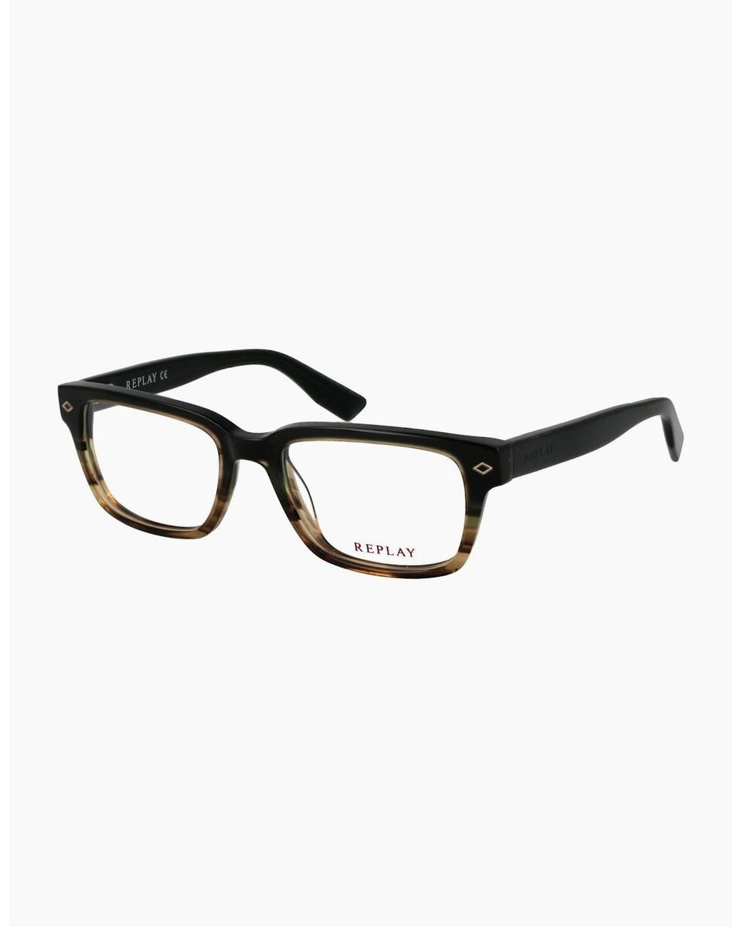 Replay Black Optical Frame Ry125 V03N 52 for men