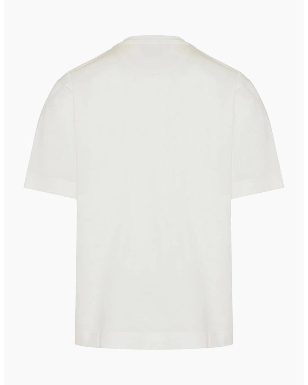 Fendi White Roma Crest Maxi Patch T-Shirt for men