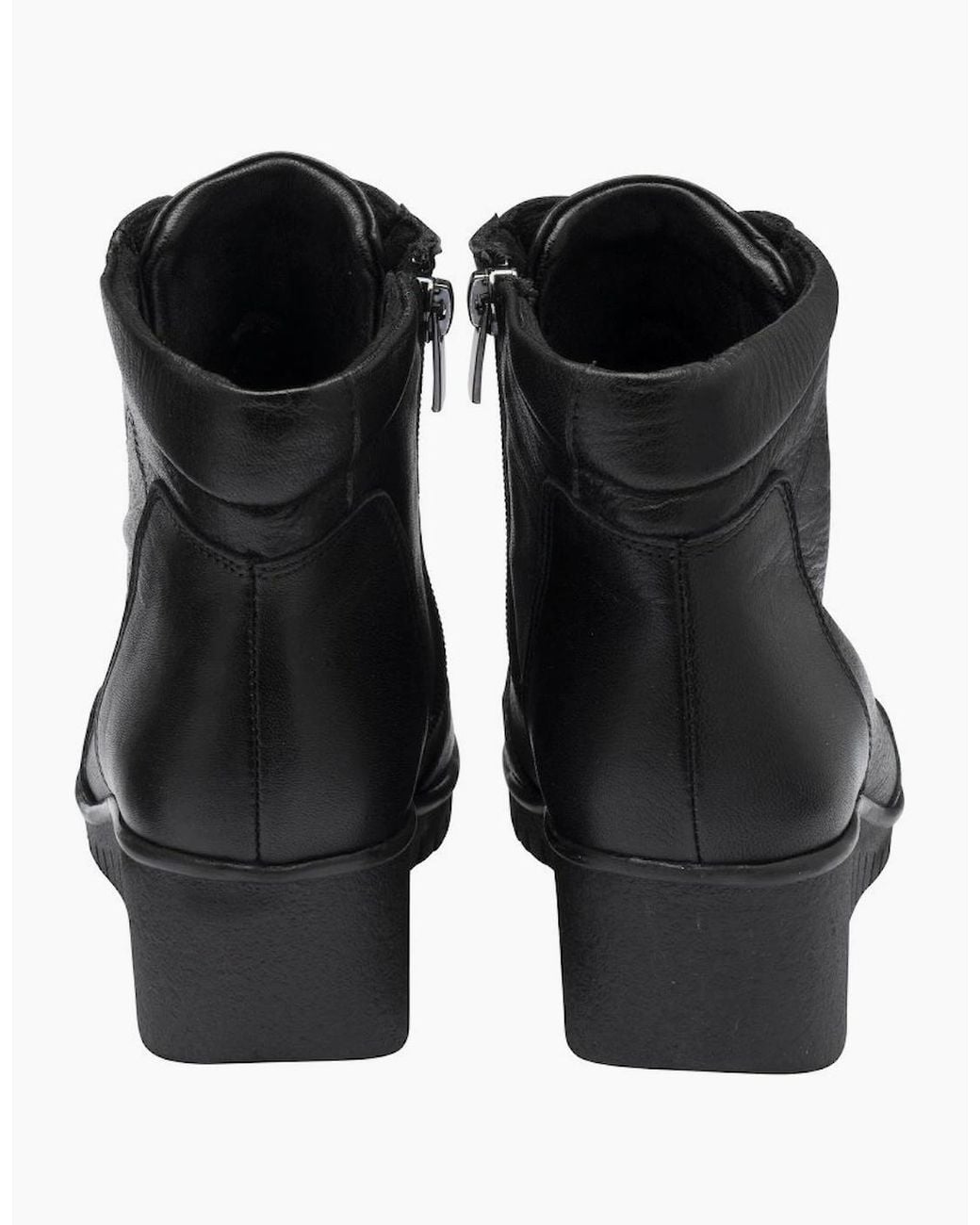 Lotus Black Myrthe Ankle Boots