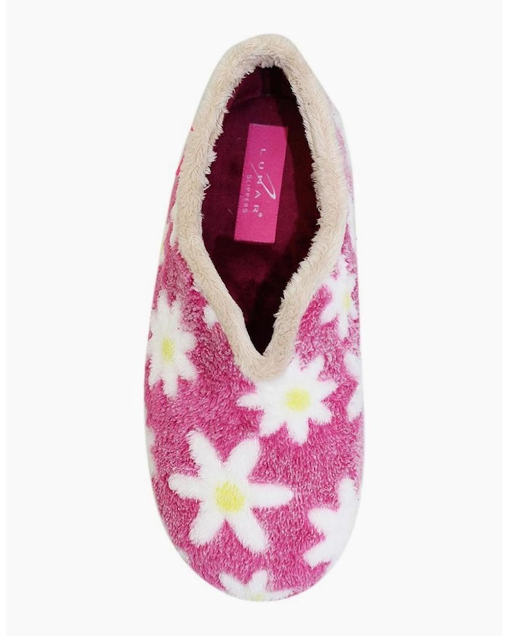 Lunar Pink Daisy Slippers