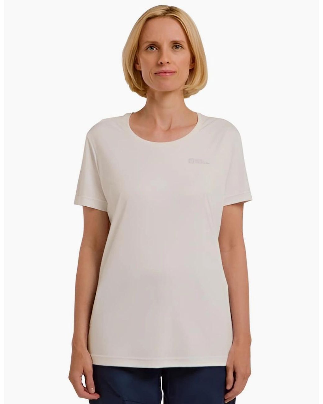 Jack Wolfskin White Tech Short Sleeve T-Shirt