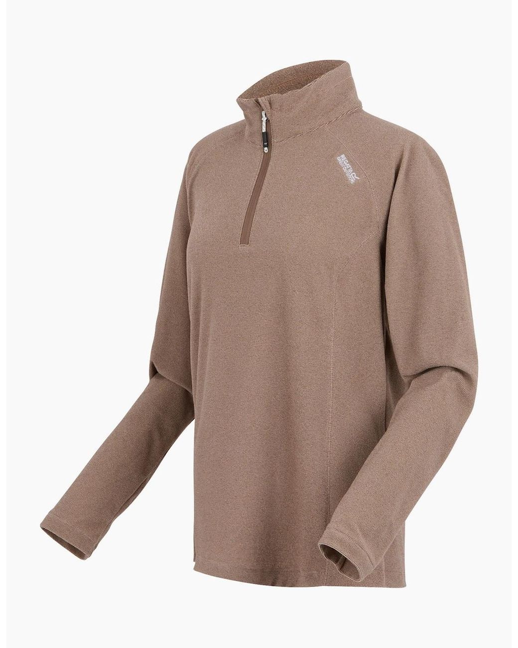 Regatta Brown Great Outdoors /Ladies Montes Half Zip Fleece Top