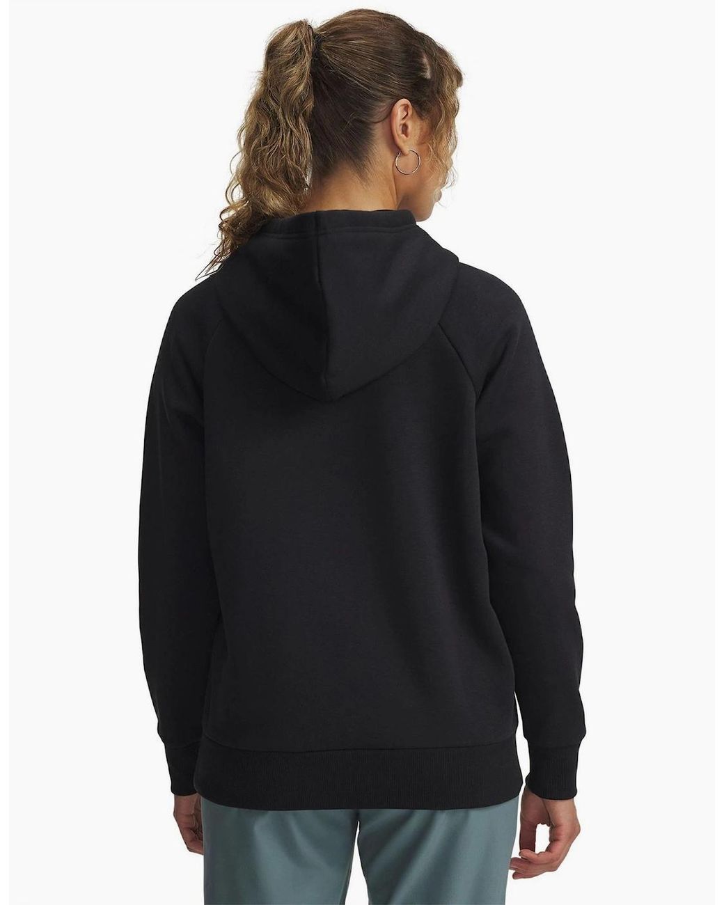 Under Armour Blue Ua Rival Bold Logo Kangaroo Pocket Hoodie
