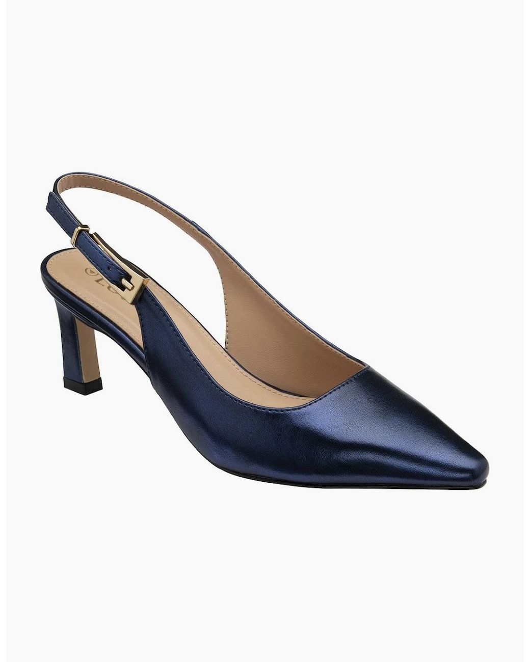 Lotus Blue Sharon Slingback Court Shoes