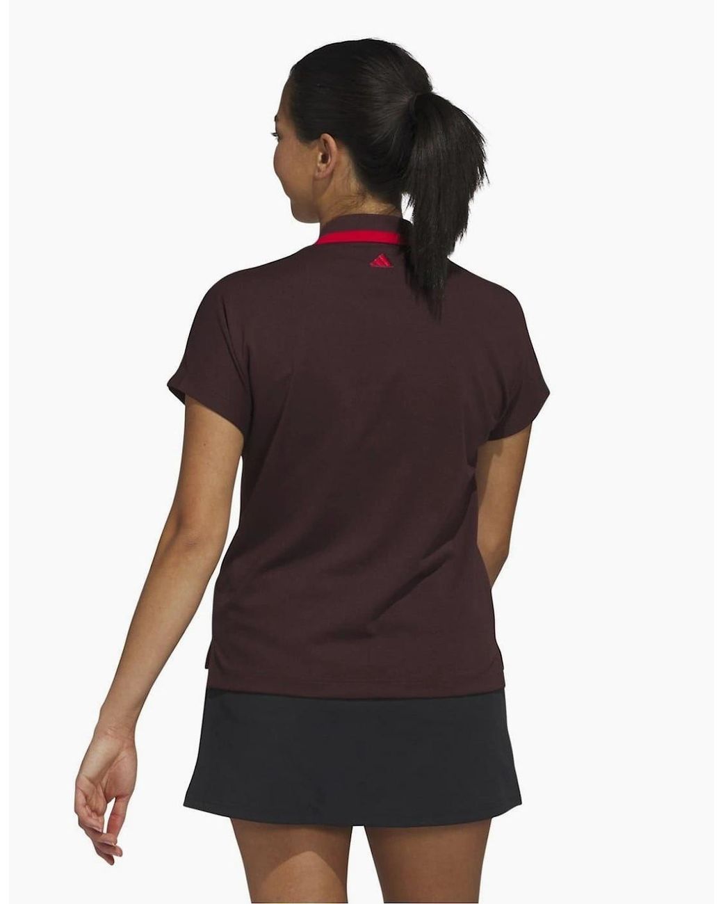 Adidas Purple Collared Neck Short Sleeve Polo Shirt