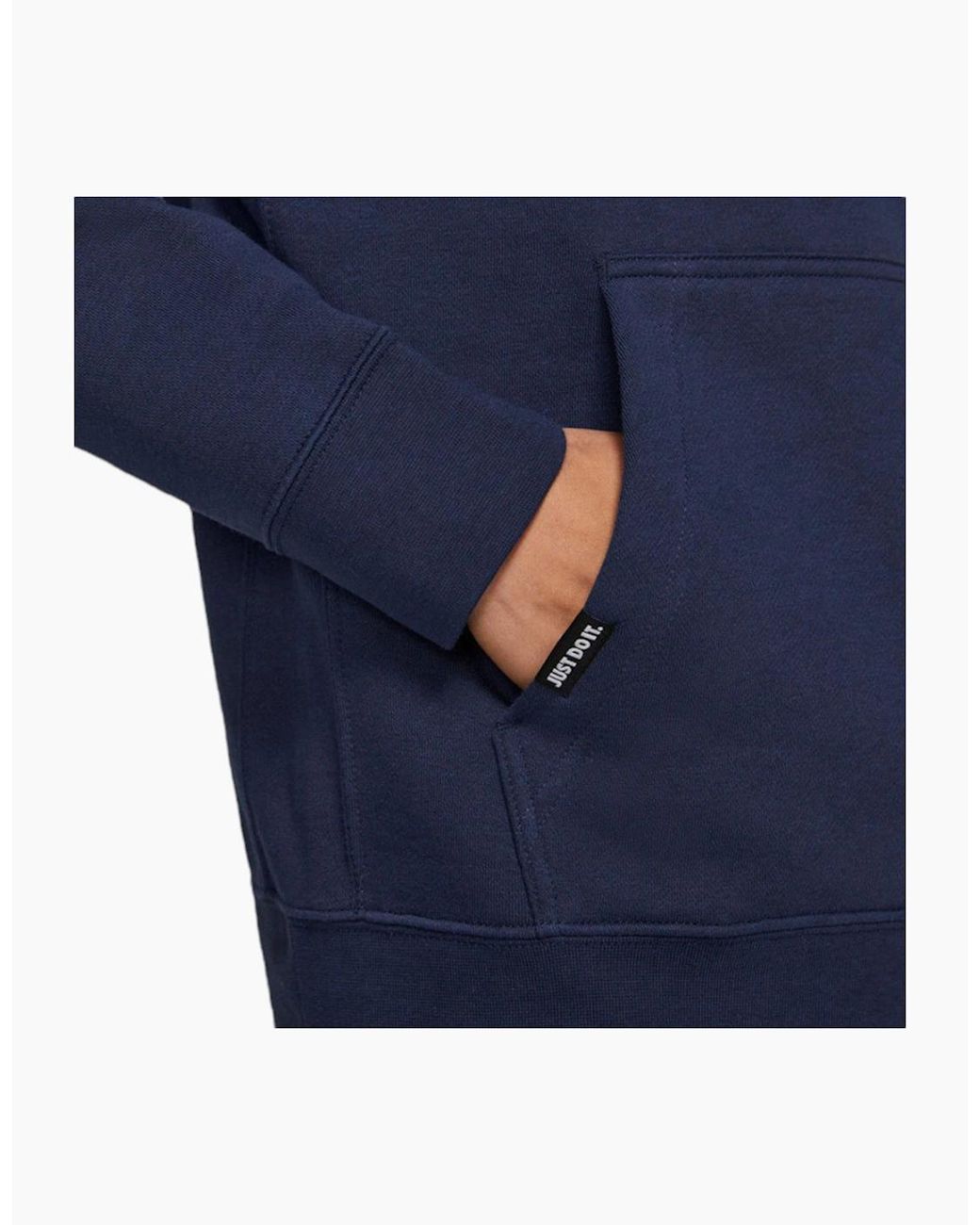 Nike Blue Fleece Hoodie Jdi Pullover Long Sleeve Winter Hooded Sweatshirts for men