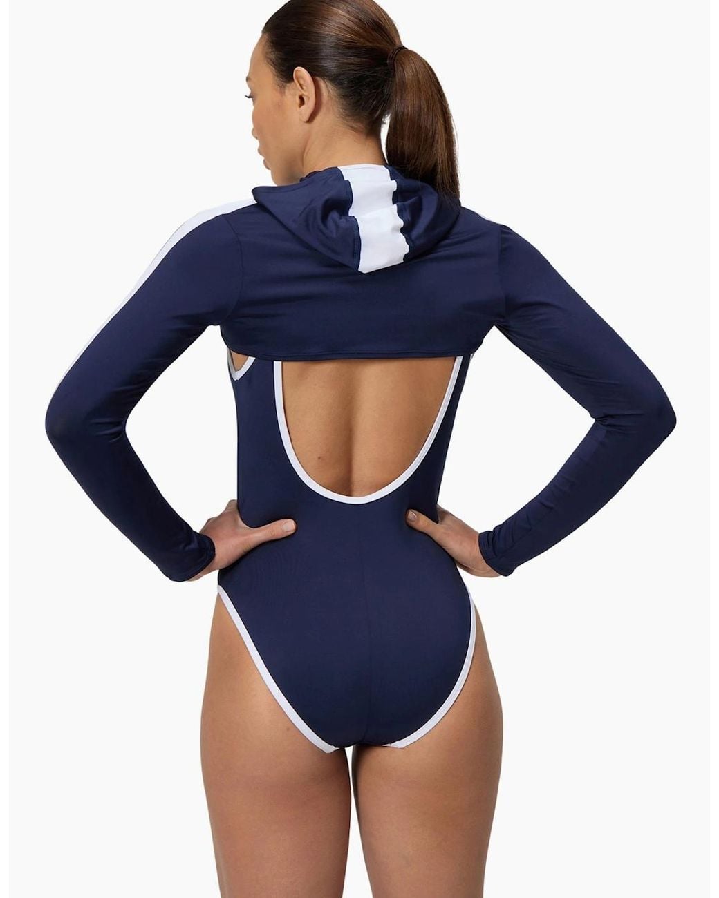 Speedo Blue Ladies Hooded Long-Sleeved Shrug