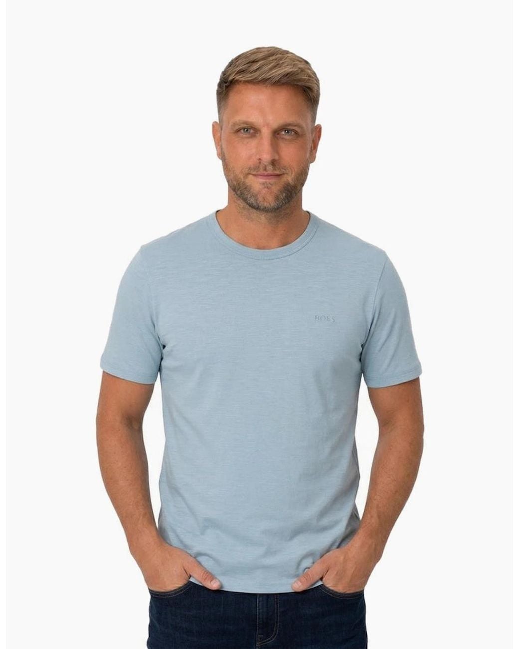 Boss Blue Boss Tegood Basic T-Shirt Light/Pastel for men