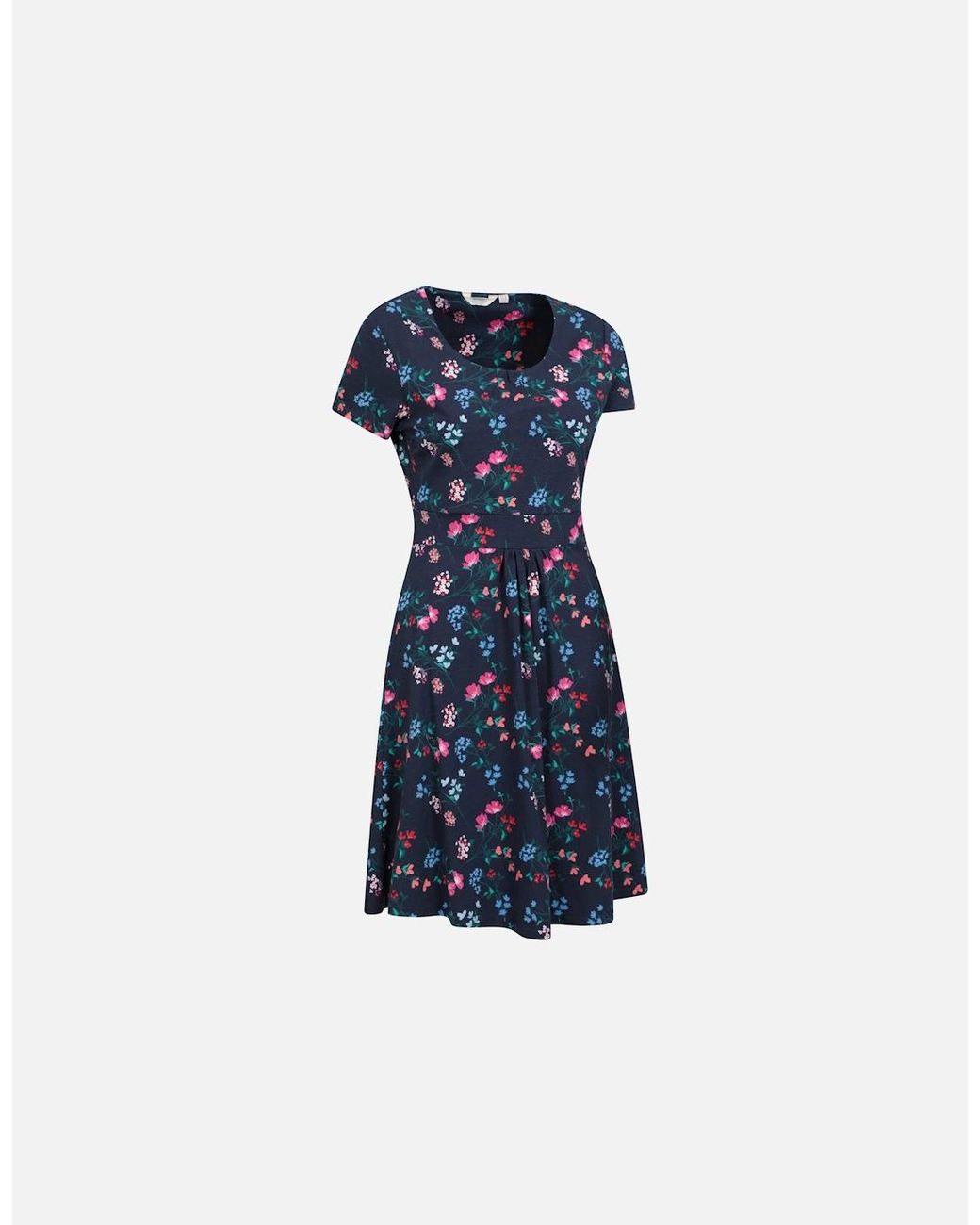 Mountain Warehouse Blue Ladies Orchid Floral Uv Protection Dress